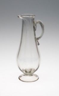 Two Tall Pitchers, Mid 18th century, France, Glass, H. 19.1 cm (7 1/2 in.)