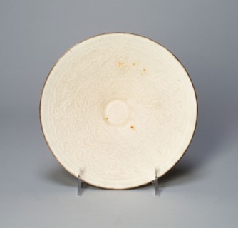Bowl with Pomegranates, Peonies, and Stylized Leaves, Jin dynasty (1115–1234), China, Ding ware,