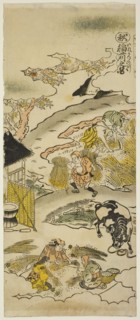 Autumn: Harvesting Rice (Aki: inekari no zu), No. 3 from the series The Four Seasons of Farmers