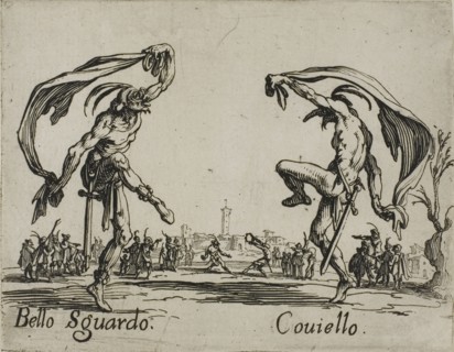 Sign.a Lucia, Trastullo, from Balli di Sfessania, c. 1622, Jacques Callot, French, 1592-1635,