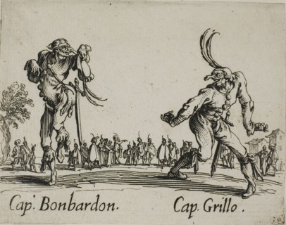 Cap. Cerimonia, Sig. Lavinia, from Balli di Sfessania, c. 1622, Jacques Callot, French, 1592-1635,