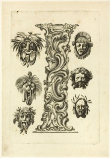 Letter I, 1630, Peter Aubry, German, 1596-1668, Germany, Engraving on paper, 226 x 155 mm (sheet)
