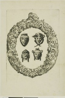 Letter O, 1630, Peter Aubry, German, 1596-1668, Germany, Engraving on paper, 267 x 180 mm