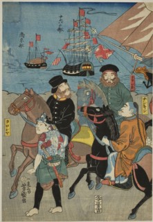 View of Miyozaki in Yokohama (Miyozaki Yokohama ichiran), 1860, Utagawa Yoshimori, Japanese,