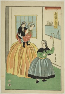 Russians Drawn from Life (Oroshiajin no sho utsushi), 1861, Utagawa Yoshikazu, Japanese, active c.