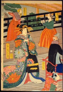 Picture of a Banquet of People of Five Nations at the Gankiro Teahouse (Gokakoku gankiro ni oite