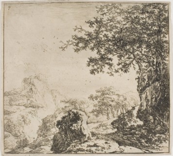 Mountainous Landscape with a Road, from the series Set of Landscapes, n.d., Herman Naijwincx,