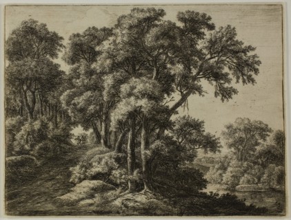 The Wooded Path, n.d., Anthoni Waterlo, Dutch, 1609-1690, Holland, Etching on paper, 153 x 203 mm