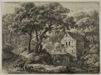 The Mill in the Wood, n.d., Anthoni Waterlo, Dutch, 1609-1690, Holland, Etching on paper, 151 x 204