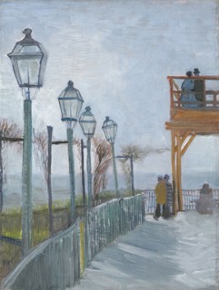 Terrace and Observation Deck at the Moulin de Blute-Fin, Montmartre, early 1887, Vincent van Gogh,