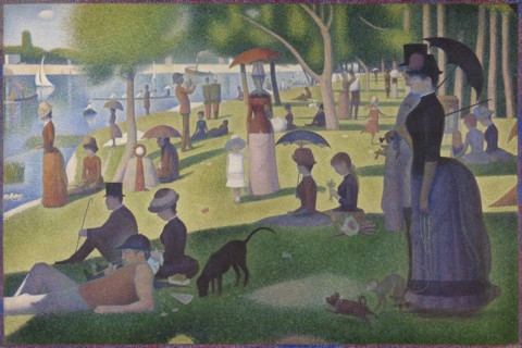 A Sunday on La Grande Jatte — 1884, 1884/86, Georges Seurat, French, 1859-1891, France, Oil on