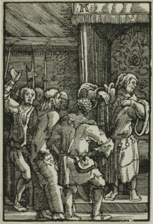 Christ Before Caiaphas, from The Fall and Redemption of Man, 1513, Albrecht Altdorfer, German, c