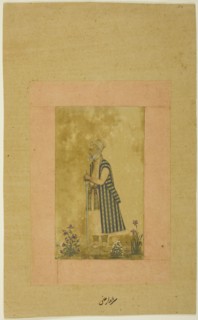 Portrait of an Aged Courtier, c. 1680, India, Mughal, probably Deccan, India, Opaque watercolor and