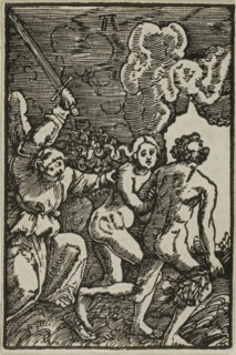 The Expulsion from Paradise, from The Fall and Redemption of Man, 1513, Albrecht Altdorfer, German,