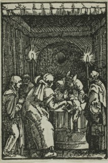 Joachim’s Offering Refused, from The Fall and Redemption of Man, 1513, Albrecht Altdorfer, German,