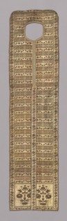 Fragment, 1725/75, Poland, Poland, Made in form of a cope frontal, gold brocaded, silver ornamented