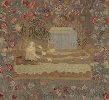 Sampler, 1820s, United States, Maryland, Baltimore, United States, Linen, plain weave, appliquéd