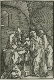 The Presentation in the Temple, from The Fall and Redemption of Man, 1513, Albrecht Altdorfer,