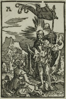 Christ Appears to the Magdalen, from The Fall and Redemption of Man, 1513, Albrecht Altdorfer,
