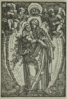 The Coronation of the Virgin, from The Fall and Redemption of Man, 1513, Albrecht Altdorfer,