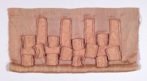 Sample (Dress Trimming), 1815/35, England or France, France, Silk, twill weave, appliquéd with
