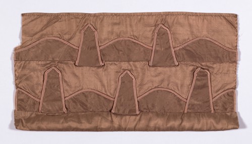 Sample (Dress Trimming), 1815/35, England or France, France, Silk, plain weave, appliquéd with