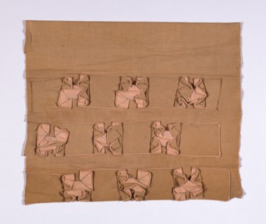 Sample (Dress Trimming), 1815/35, England or France, France, Cotton, twill weave, appliquéd with