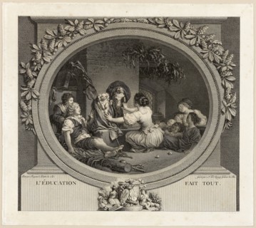 Education is Everything, 1791, Nicolas Delaunay (French, 1739-1792), after Jean Honoré Fragonard