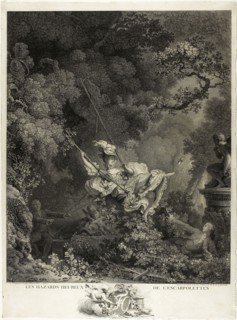 The Happy Accident of the Swing, 1792, Nicolas Delaunay (French, 1739-1792), after Jean Honoré