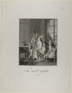 Perfect Harmony, 1777, Isidor-Stanislas Helman (French, 1743-c. 1806), after Jean Michel Moreau