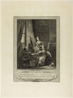 La Toilette, from Monument du Costume Physique et Moral de la fin du Dix-huitième siècle, 1774,