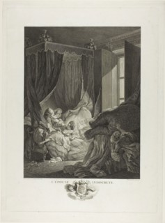 The Indiscreet Wife, 1771, Nicolas Delaunay (French, 1739-1792), after Pierre Antoine Baudouin