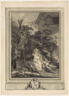 The Amorous Gardener, 1777, Isidor-Stanislas Helman (French, 1743-1806 or 1809), after Pierre