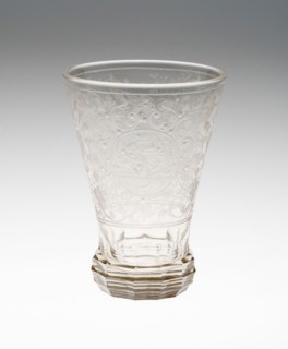 Beaker, c. 1725, Bohemia, Czech Republic, Bohemia, Glass, 12.7 × 9.1 cm (5 × 3 9/16 in.)