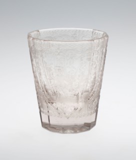 Beaker, Early 18th century, Bohemia, Czech Republic, Bohemia, Glass, H. 8.9 cm (3 1/2 in.)