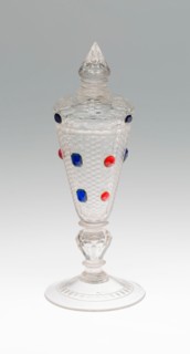 Goblet with Cover, c. 1710/20, Bohemia, Czech Republic, Bohemia, Glass, blown, cut, and molded with