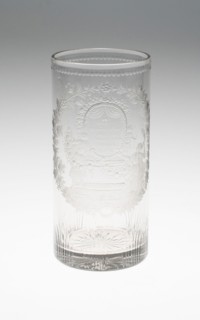 Beaker, 1800/25, Bohemia, Czech Republic, Bohemia, Glass, 16.8 × 7.0 cm (5 5/8 × 2 3/4 in.)