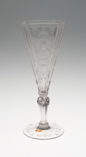 Goblet, c. 1725/30, Germany, Schleswig, Schleswig, Glass, 21.1 x 7.8 cm (8 5/16 x 3 1/16 in.)
