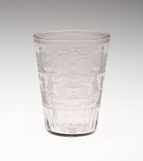 Beaker, c. 1720, Schleswig, Germany, Schleswig, Glass, 9.5 x 7 cm (3 3/4 x 2 3/4 in.)