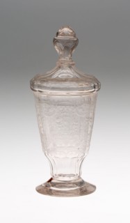 Goblet with Cover, c. 1730, Germany, Schleswig, Schleswig, Glass, 17.8 x 7 cm (7 x 2 3/4 in.)