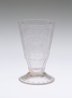 Drinking Glass, Early 18th century, Germany, Schleswig, Schleswig, Glass, 10.5 x 6.8 cm (4 1/8 x 2
