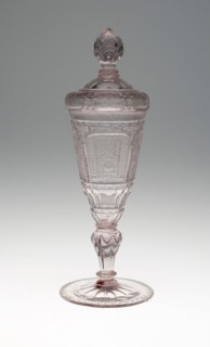 Goblet with Cover, c. 1730, Germany, Schleswig, Schleswig, Glass, 25.4 x 9.2 cm (10 x 3 5/8 in.)