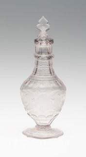 Cruet, c. 1750, Poland (formerly German Silesia), Silesia, Glass, H. 17.5 cm (6 7/8 in.)
