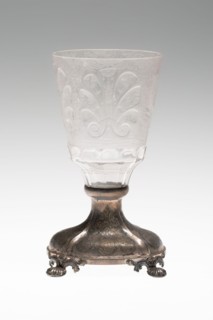Goblet, c. 1745 (glass), 1850 (mount), Germany, Attributed to Christopher Gottfried Schneider