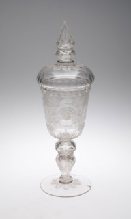 Covered Goblet (Pokal), 1713/20, Germany, Potsdam or Berlin, Germany, Blown and molded glass with