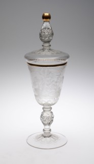 Covered Goblet (Pokal), 1715/25, Germany, Potsdam or Berlin, Germany, Blown and molded glass with