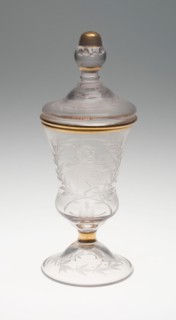 Goblet with cover, c. 1740 or early 19th century, Germany, Zechlin, Flecken Zechlin, Glass,