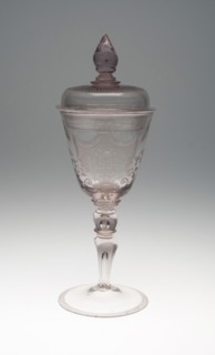 Goblet with Cover, c. 1720, Germany, Thuringia, Thuringia, Glass, 24.9 x 11.9 cm (9 13/16 x 4 11/16