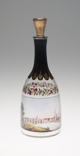 Bottle with a View of Dresden, 1814, Workshop of Samuel Mohn, German, 1762-1815, Dresden, Germany,