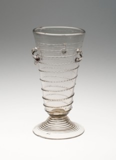 Passglass with Loops and Glass Rings, 1600/1700, Germany, Glass, 17.9 x 7.6 cm (7 1/16 x 3 in.)